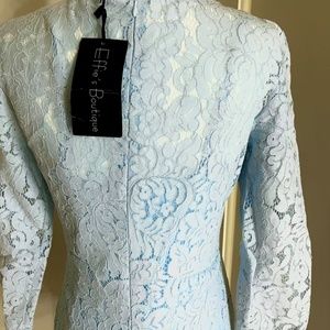 NWT Jack By BB Dakota, boutique blue lace, dress size 4